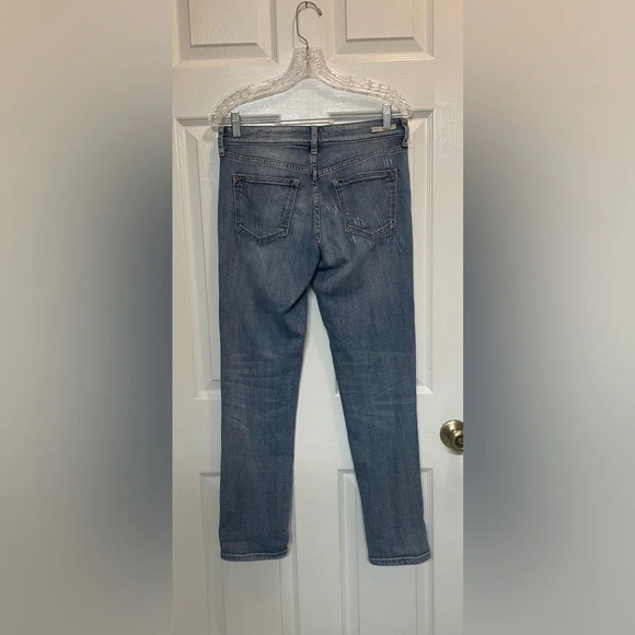 ANTHROPOLOGIE PILCRO SLIM BOYFRIEND JEANS DISTRESSED SIZE 26 - Picture 3 of 11